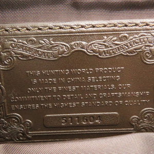 新品同様 ハンティングワールド ナイロン/レザー ブラウン/カモフラージュ ショルダーバッグ 0921【中古】HUNTING WORLD