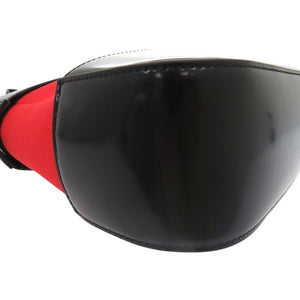 美品 サルヴァトーレフェラガモ カットアウト ショルダーバッグ カーフ ブラック レッド 0924【中古】Salvatore Ferragamo