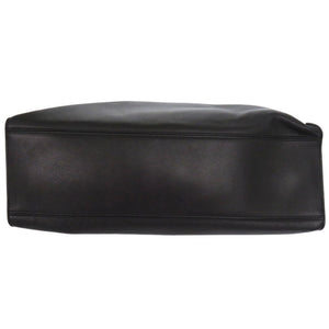 美品 ジルサンダー Goji ゴジー レザーショルダーバッグ がま口 レザー ブラック 黒 0927【中古】JIL SANDER