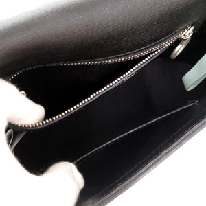 美品 オフホワイト SCULPTURE FLAP 2WAY ショルダーバッグ OWNA011S19423069 レザー ブラック 0928【中古】OFF-WHITE