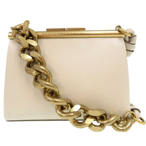 新品同様 ステラマッカートニー 2WAY チャンキーチェーン スモール ハンドバッグ ショルダーバッグ ホワイト 0935【中古】Stella McCartney