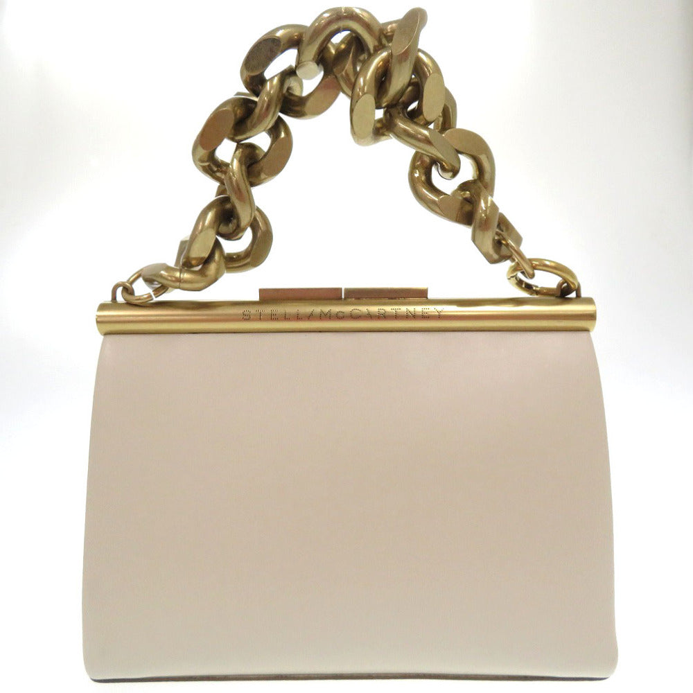 新品同様 ステラマッカートニー 2WAY チャンキーチェーン スモール ハンドバッグ ショルダーバッグ ホワイト 0935【中古】Stella McCartney