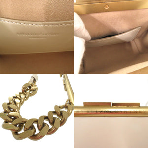 新品同様 ステラマッカートニー 2WAY チャンキーチェーン スモール ハンドバッグ ショルダーバッグ ホワイト 0935【中古】Stella McCartney