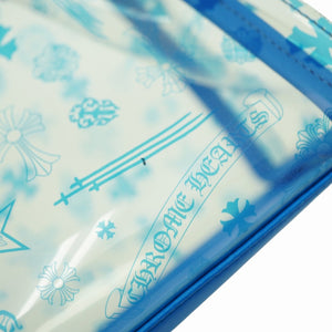 美品 クロムハーツ ドリューミニ トートバッグ ビニール/レザー/シルバー925 ブルー 青 0969【中古】CHROME HEARTS