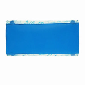 美品 クロムハーツ ドリューミニ トートバッグ ビニール/レザー/シルバー925 ブルー 青 0969【中古】CHROME HEARTS