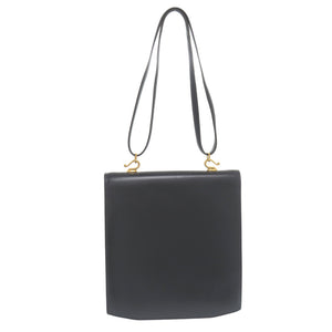 エルメス カマルグ ボックスカーフ ネイビー 〇U刻印 ショルダーバッグ 紺 ヴィンテージ 0985【中古】HERMES