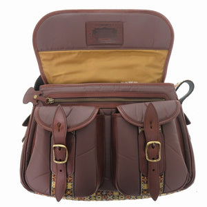 美品 ハンティングワールド ソルジャーコラボ バチュークロス/ナイロン ブラウン ショルダーバッグ 茶 0988【中古】HUNTING WORLD