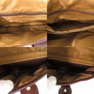 美品 ハンティングワールド ソルジャーコラボ バチュークロス/ナイロン ブラウン ショルダーバッグ 茶 0988【中古】HUNTING WORLD