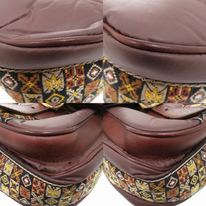 美品 ハンティングワールド ソルジャーコラボ バチュークロス/ナイロン ブラウン ショルダーバッグ 茶 0988【中古】HUNTING WORLD