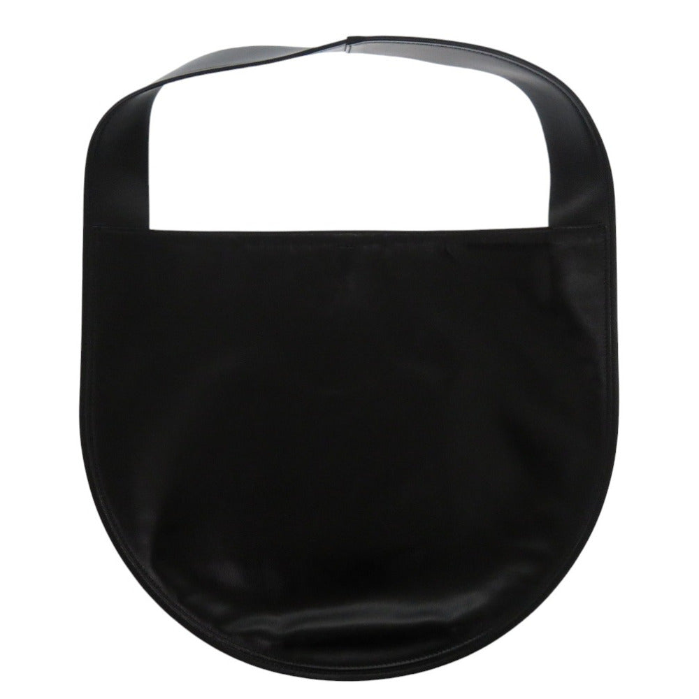 美品 ジルサンダー カーフレザー ブラック ハンドバッグ 黒 1010【中古】JIL SANDER
