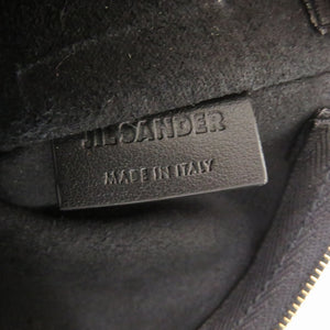 美品 ジルサンダー カーフレザー ブラック ハンドバッグ 黒 1010【中古】JIL SANDER