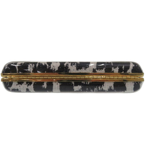 美品 ステラマッカートニー レオパード柄 2WAY ショルダーバッグ クラッチバッグ アニマル柄 プラスチック ブラック 1037【中古】Stella McCartney