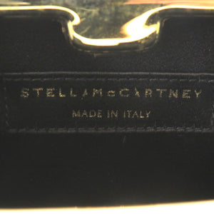 美品 ステラマッカートニー レオパード柄 2WAY ショルダーバッグ クラッチバッグ アニマル柄 プラスチック ブラック 1037【中古】Stella McCartney