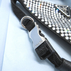 新品同様 プラダ 2YC011 ペット Sサイズ レーヨン サテン ブラック 黒 首輪 1099【中古】PRADA