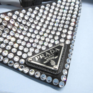 新品同様 プラダ 2YC011 ペット Sサイズ レーヨン サテン ブラック 黒 首輪 1099【中古】PRADA