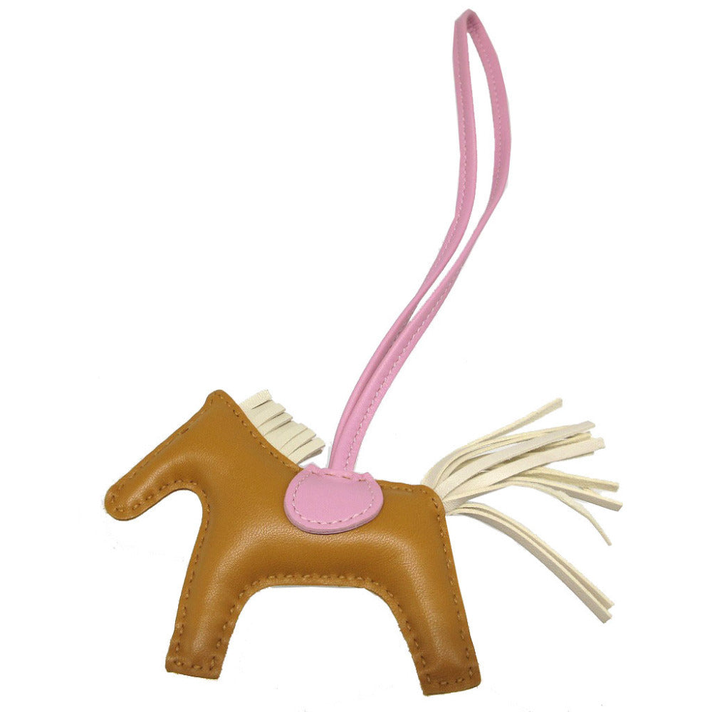 新品同様 エルメス ロデオチャームPM アニューミロ U刻印(2022年製) セサミ クレ モーヴシルベストル バッグチャーム キーホルダー 1103【中古】HERMES