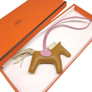 新品同様 エルメス ロデオチャームPM アニューミロ U刻印(2022年製) セサミ クレ モーヴシルベストル バッグチャーム キーホルダー 1103【中古】HERMES