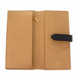 美品 ルイヴィトン LVヴェルティカル ウォレット M81330 トリヨンレザー 長財布 ブラック ICタグ 黒 LV 1104【中古】LOUIS VUITTON