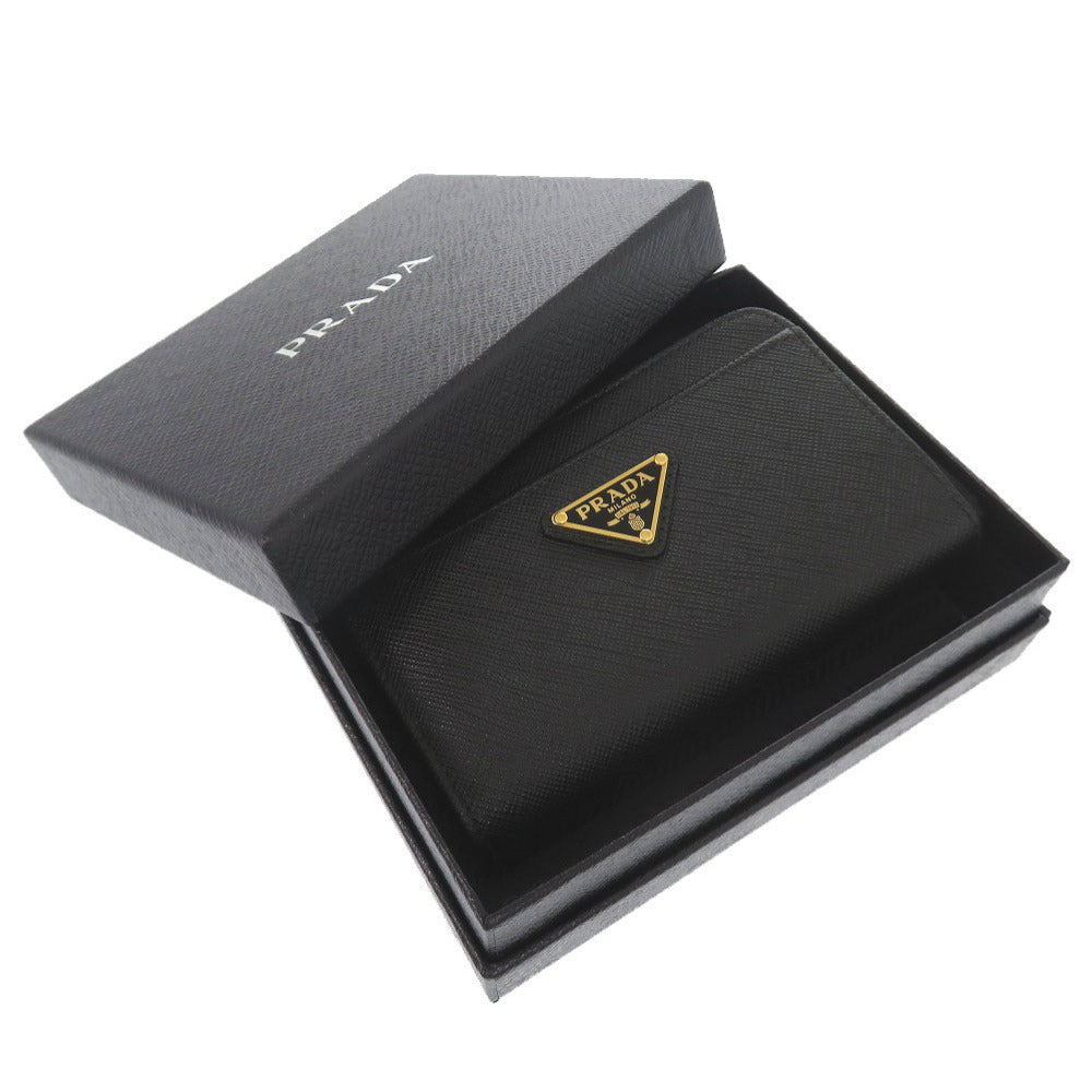 未使用 プラダ レザー ブラック コインケース 財布 黒 1106 【中古】 PRADA