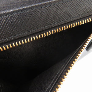 未使用 プラダ レザー ブラック コインケース 財布 黒 1106 【中古】 PRADA