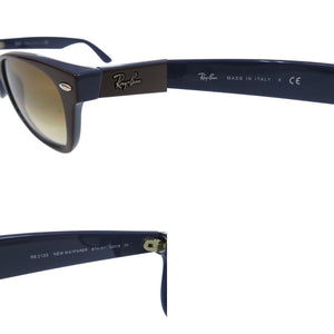 美品 レイバン ニューウェイファーラー NEW WAYFARER RB2132 サングラス ウェリントン 紫外線 花粉対策 プラスチック ブラウン 1108【中古】Ray-Ban