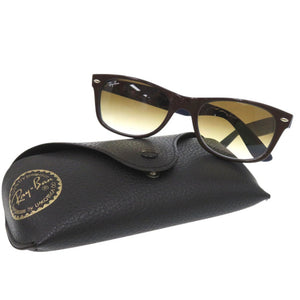 美品 レイバン ニューウェイファーラー NEW WAYFARER RB2132 サングラス ウェリントン 紫外線 花粉対策 プラスチック ブラウン 1108【中古】Ray-Ban