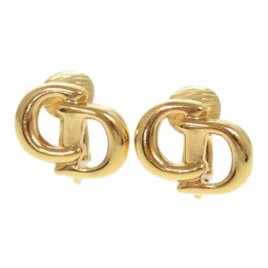美品 ディオール CD メタル ゴールド イヤリング 1110【中古】Dior