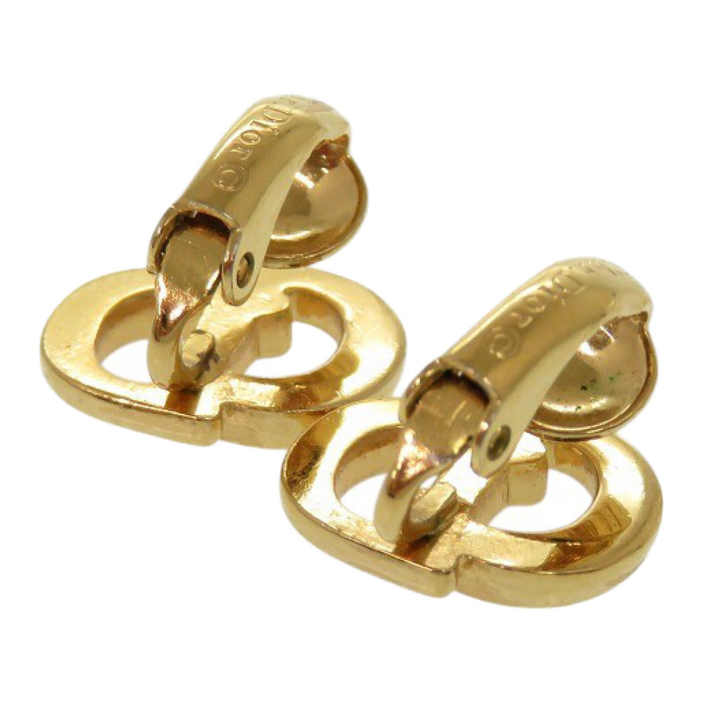 美品 ディオール CD メタル ゴールド イヤリング 1110【中古】Dior