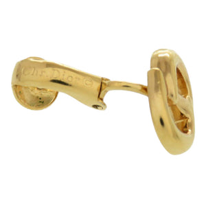 美品 ディオール CD メタル ゴールド イヤリング 1110【中古】Dior