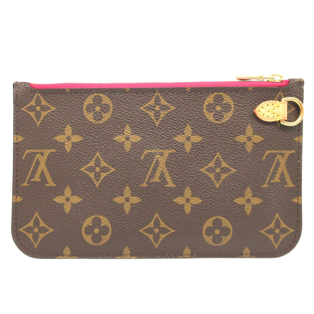 新品同様 ルイヴィトン モノグラム ネヴァーフルPM ブラウン 茶 ポーチ 1114【中古】LOUIS VUITTON