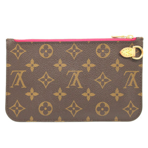 新品同様 ルイヴィトン モノグラム ネヴァーフルPM ブラウン 茶 ポーチ 1114【中古】LOUIS VUITTON