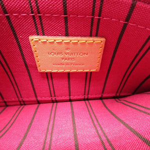 新品同様 ルイヴィトン モノグラム ネヴァーフルPM ブラウン 茶 ポーチ 1114【中古】LOUIS VUITTON