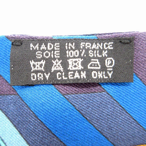 美品 エルメス ツイリー LE FIL D'ARIANE スカーフ シルク ブルー/ジョーヌ/ブラック 1118【中古】HERMES