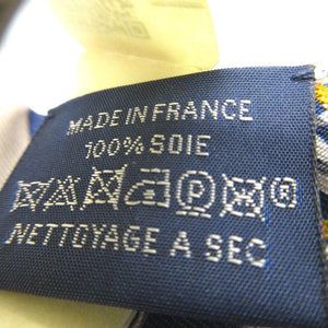 新品同様 エルメス ツイリー Epaulettes de Gala 式典肩章 スカーフ シルク マリン/ゴールド/ブラン 1121【中古】HERMES