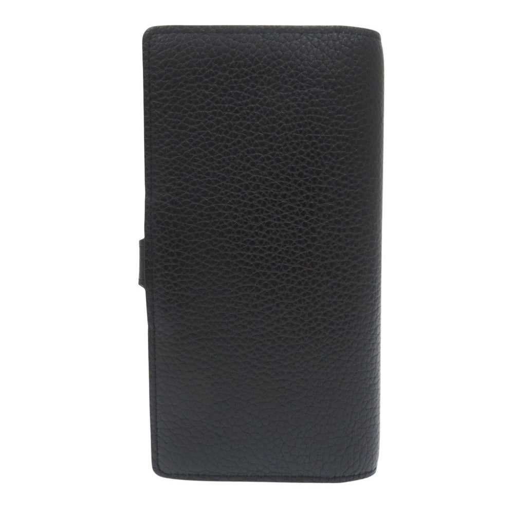 美品 ルイヴィトン LVヴェルティカル ウォレット M81330 トリヨンレザー 長財布 ブラック ICタグ 黒 LV 1124【中古】LOUIS VUITTON