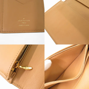 美品 ルイヴィトン LVヴェルティカル ウォレット M81330 トリヨンレザー 長財布 ブラック ICタグ 黒 LV 1124【中古】LOUIS VUITTON