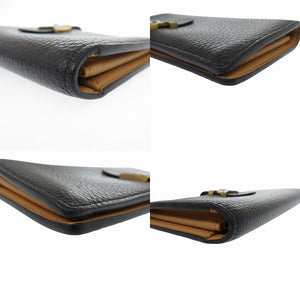 美品 ルイヴィトン LVヴェルティカル ウォレット M81330 トリヨンレザー 長財布 ブラック ICタグ 黒 LV 1124【中古】LOUIS VUITTON