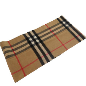 美品 バーバリー チェック柄 カシミヤ100% 3929522 マフラー キャメル 1153【中古】BURBERRY