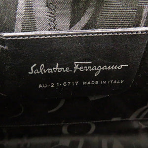 サルヴァトーレ フェラガモ ガンチーニ AU-21 6717 アルミ シルバー ショルダーバッグ 1172【中古】Salvatore Ferragamo