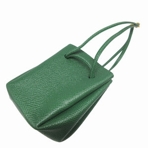 新品同様 エルメス ヴェスパ クシュベル ヴェール 緑 ○T刻印(1991年製) ポーチ 1180【中古】HERMES