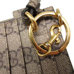 美品 バレンシアガ グッチ 681706 ザハッカー プロジェクト ストラップ GGスプリーム ベージュ フラグメントケース カードケース 1184【中古】BALENCIAGA GUCCI