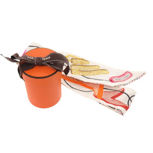 新品同様 エルメス ツイリー Chevaloscope Neon シュヴァロスコープ ネオン 853954S 01 シルク ホワイト マルチカラー スカーフ 1233【中古】HERMES