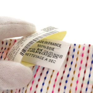 新品同様 エルメス ツイリー Chevaloscope Neon シュヴァロスコープ ネオン 853954S 01 シルク ホワイト マルチカラー スカーフ 1233【中古】HERMES