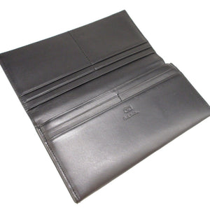 新品同様 ポールスミス レザー ブラック 黒 2つ折り長財布 財布 1266【中古】Poul Smith