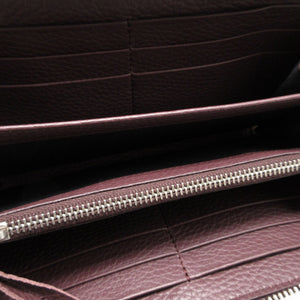 新品同様 バレンシアガ ブラックアウト 443521 レザー ブラウン 茶 ラウンドファスナー長財布 財布 1308【中古】BALENCIAGA