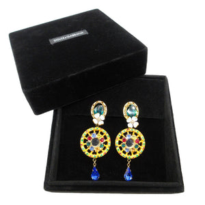 美品 ドルチェアンドガッバーナ ミラーラインストーン イヤリング メタル/ストーン ゴールド 1320【中古】DOLCE&GABBANA