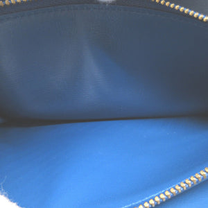 新品同様 ルイヴィトン エピ ポシェット ポルトモネ クレディ M63575 トレドブルー 青 1350【中古】LOUIS VUITTON
