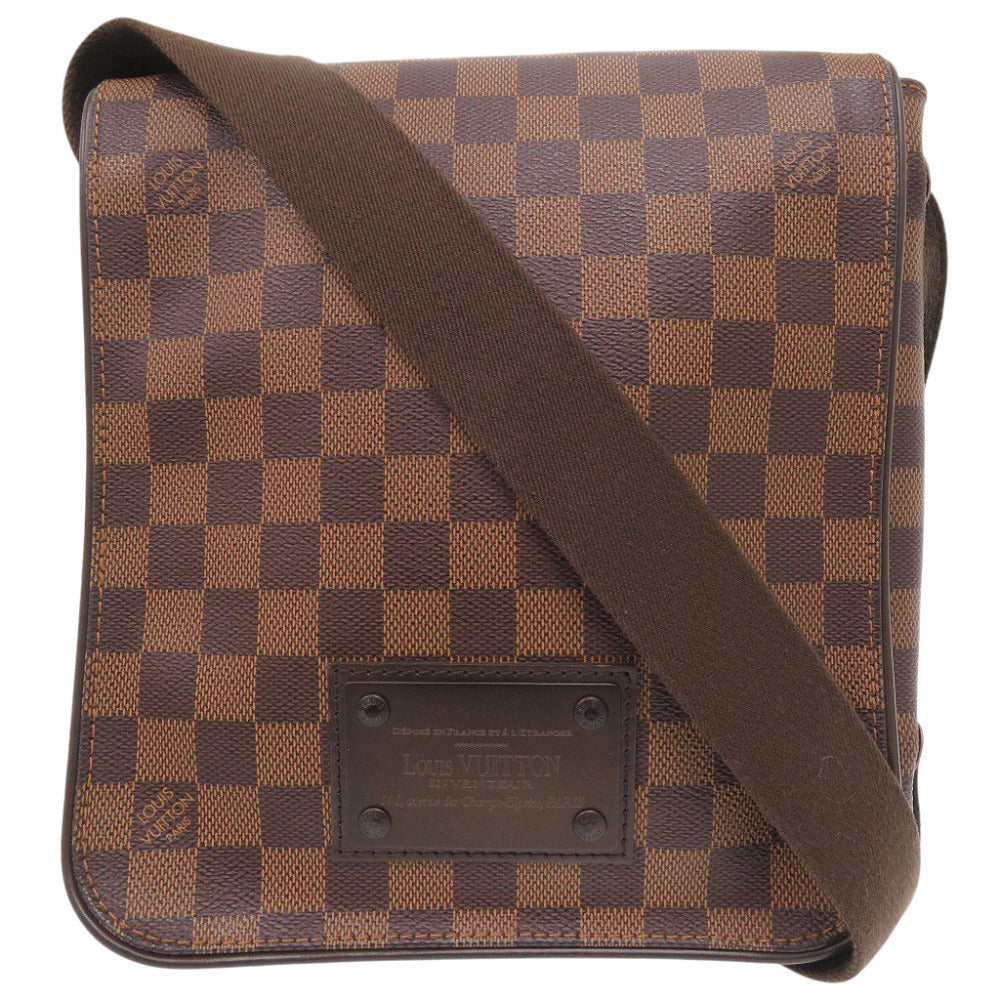 美品 ルイ ヴィトン ブルックリンPM  ダミエ N51210 エベヌ ショルダーバッグ LV 1400【中古】LOUIS VUITTON