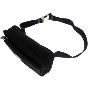 美品 プラダ エコナイロン Re-Nylon ベルトバッグ ボディバッグ ウエストポーチ 2VL977WOO ナイロン ブラック 1427【中古】PRADA
