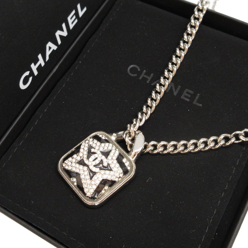 新品同様 シャネル A23K ココマーク メタル ストーン スターペンダント ネックレス 1449【中古】CHANEL